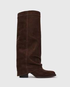 Orderlyemails Recommended: PRE-ORDER WINNIE Leather Cuffed Knee Boots