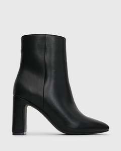 Womens Boots: PRE-ORDER Wider Fit PRIMO Block Heel Ankle Boots