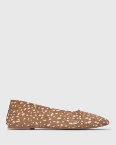 Womens Ballets: PRE-ORDER COOPER Leather Pony Hair Ballet Flats