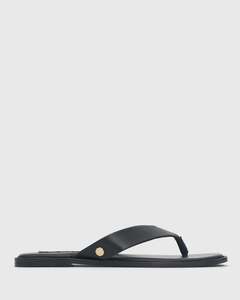 Womens Flat Sandals: PRE-ORDER SOPHIA Leather Thong Sandals