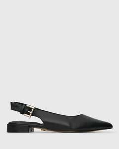 Wider Fit CHAPS Leather Slingback Pumps