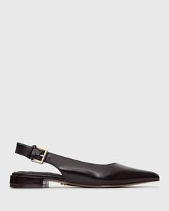 Womens Heels: CHAPS Leather Slingback Pumps
