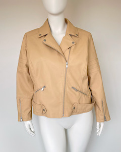 Baccini faux leather jacket