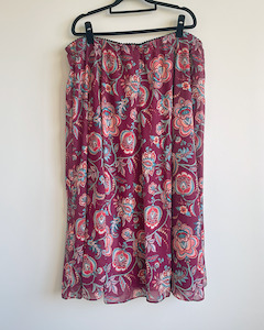Xl Size 22 And Larger: NEW Sara paisley skirt