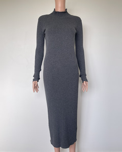 Thing Thing: Thing Thing turtle neck dress in ash