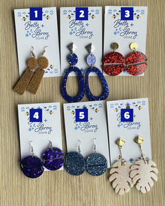 Betty Leroy Vintage Jewellery: Handmade earrings - 2 for $15