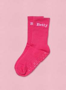 Merch: Betty Pilates Grip Sock - Pink