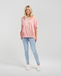 S2001C Nikita Top - Pink Stripe - BE U