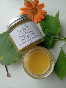 Products: Soothing Skin Salve Kawakawa & Lemon Balm Be Wise Skincare