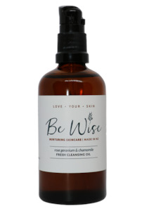 Products: Cleansing Oil & Makeup Remover - Rose Geranium & Chamomile Be Wise Skincare