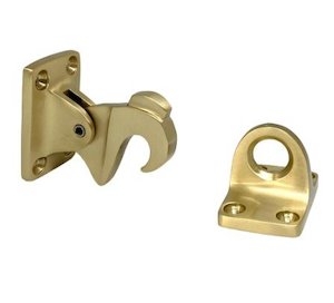 DRAKE & WRIGLEY LATCH BACK DOOR STOP - WALL MOUNTED - 1574 - Beyond Hardware