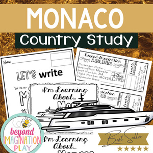 Monaco Country Study Activity Pack