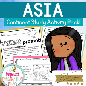 Continent Studies: Asia Continent Study Activity Pack