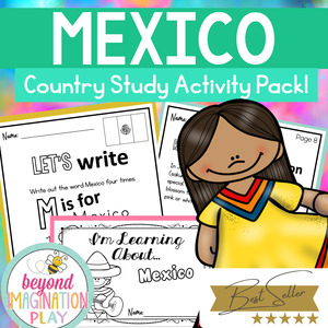 Top 40 Most Bought Loved: Mexico Country Study Activity Pack