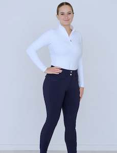 Training Wear: 'LARA' NAVY FLEECE BREECH