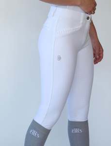 White Breeches: 'ZARA' WHITE COMPETITION BREECH