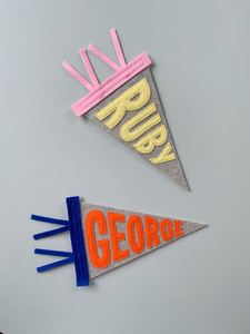 Mini Custom Name Pennant Beyond Yonder