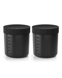 Equipment Spare Parts: Tan.Cup 2 Pack inc Lids - Excess 3 - Black Transparent