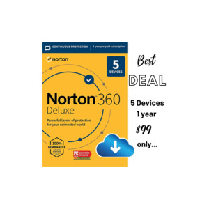 Antivirus: Norton 360 Delux for 12 months