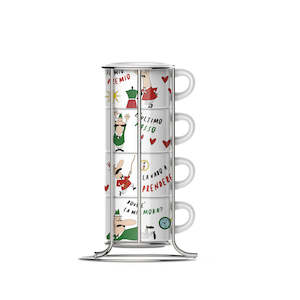 Bialetti Cappuccino 4 Cup Stack Omino