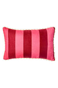 cushions: Big Stripe Cerise Cushion