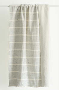 Essential Items: Estiva Bath Towel - Ivory/Grey