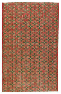 Woven Rugs: Vintage Rug - Red 3