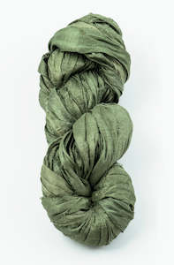 Passementerie: Silk Sari Ribbon - Grass