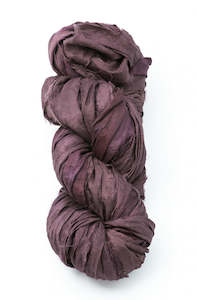 Passementerie: Silk Sari Ribbon - Mulberry