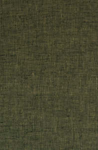 Fabric Passementerie: Deep Moss Linen Fabric