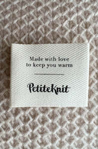 Tools Accessories: PetiteKnit 'Made With Love' Label