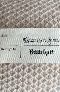 Tools Accessories: PetiteKnit Care Label