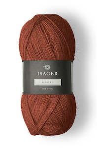 2ply Laceweight: alpaca 1 rust 33