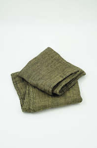 Leggera Deep Moss Washcloths - Set of Two