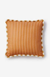 Bonnie And Neil: Pinstripe Nutmeg Cushion
