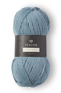 Size 50g: Isager Sock Yarn Smoke Blue 11 50g