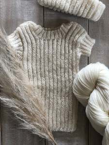 Size A4 Pattern: Baby Singlet and Hat Pattern