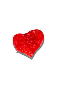 Gifts Under 150: Claw Clip - Heart Lay Down - Red