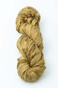 Silk Sari Ribbon - Ochre