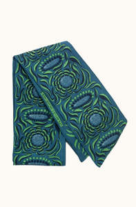 Silk Scarf - Camelia Vert Green - Bandeau