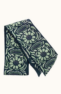 Gifts Under 60: Silk Scarf - Camelia Marine Navy - Bandeau