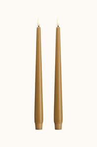 Gifts Under 60: Taper Candle Honey Mustard Pack of 2