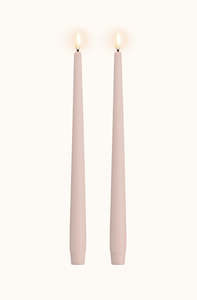 Taper Candle Light Rose Pack of 2