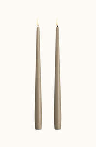 Taper Candle Kit Grey Pack of 2