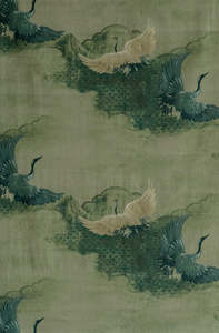 Fabric Passementerie: Tsuru Spruce Fabric