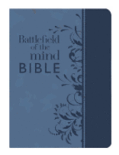 Products: Amplified Bible: Battlefield of the Mind Bible, Blue Leatherlux