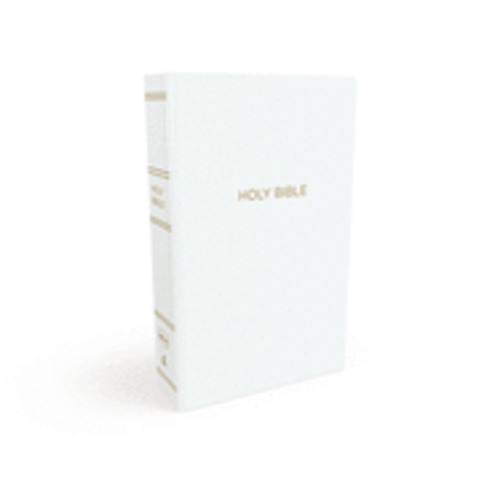 NKJV, Gift and Award Bible, Leather-Look, White, Red Letter Edition