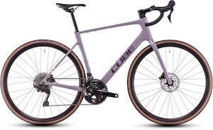 Road Bikes: Cube Attain C:62 Race Plumgrey'n'brink MY25