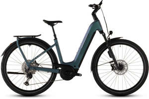Electric Commuter Bikes: Cube Kathmandu Hybrid EXC 800 smaragdgrey´n´prism 2026