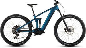 Electric Mountain Bikes: Cube Stereo Hybrid ONE44 EX 800 electricblue´n´blue 2026